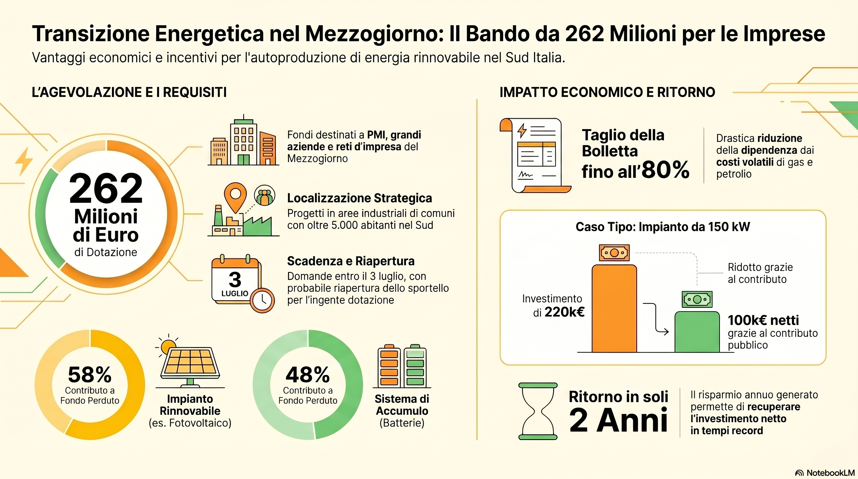 incentivi imprese Mezzogiorno energia